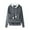 Dark Gray, variant on Fesfesfes Women Hooded Casual Pet Dog Cat Holder Carrier Coat Pouch Large Pocket Hoodie Tops Plus Size $10