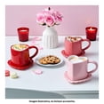 thumbnail image 4 of Set de Taza con Plato Way to Celebrate de Cerámica en Forma de Corazón para Bebidas Calientes, 4 of 4