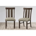 thumbnail image 2 of Lexicon Traditional Wood Dining Room Side Chair in Brown (Set of 2), 2 of 7