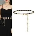 thumbnail image 2 of Waist Chain Luxurious Wild Waist Accessory Decorate Fitted Adjustable Smooth Surface Waist Strap for Daily Wear, 2 of 8