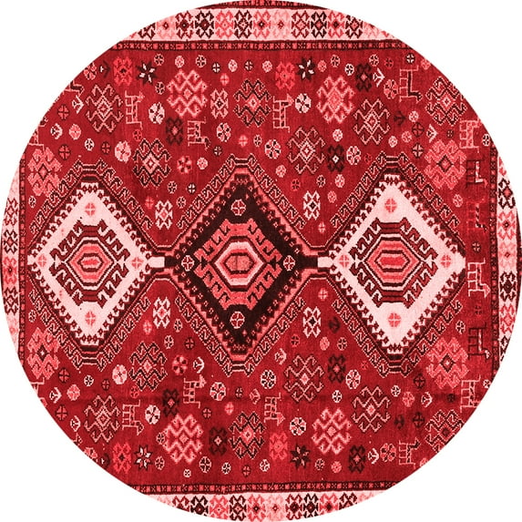 Ahgly Company Indoor Round Persian Red Traditional Area Rugs, 5' Round