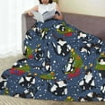 thumbnail image 6 of Vsdgher Festive Cats and Trees Ultra-Soft Micro flannel Blanket Throw Blankets for Couch Sofa, Bed (4 sizes)-60"x50", 6 of 7