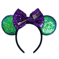 thumbnail image 1 of Diadema de sirenita de Mickey Mouse, accesorios para el cabello para niña, diadema de Ariel, diadema con orejas de concha de perlas Sebastian para niños, 1 of 5