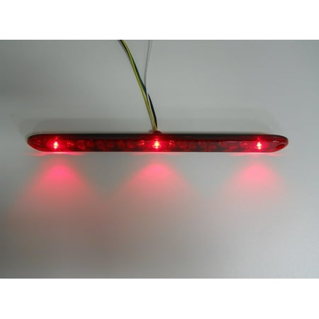 Trailer Light Bar - TecNiq Red HI Mount Center ID Bar 11 LED Stop Light Trailer Truck
