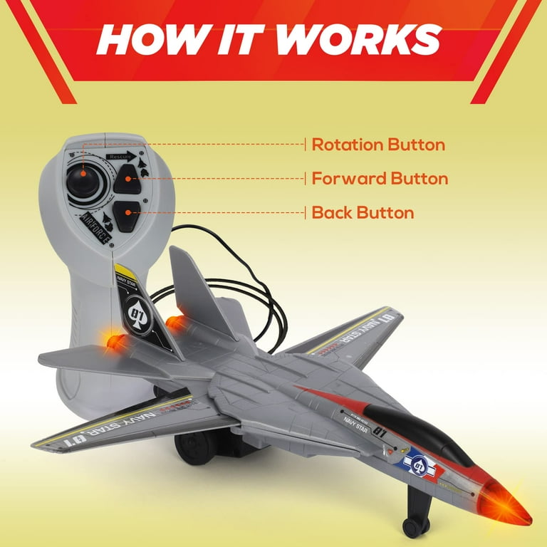 Playkidiz Kid-Operated Electronic RC Plane for Toddlers