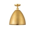 thumbnail image 2 of Innovations Lighting  Metal Bristol - 1 Light 12" Semi-Flush Mount Satin Gold, 2 of 5