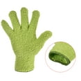 thumbnail image 5 of Uxcell Dusting Cleaning Gloves Microfiber Mittens, Green 2 Pairs, 5 of 5