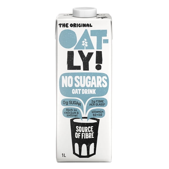 Bebida a base de avena Oatly baja en carbohidratos sin azúcar añadida 1 l