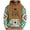 5Khaki, variant on PuLe Hoodies Men's Loose Long Sleeve Hooded Printed Sweatshirt With Drop Shoulder Sleeves
