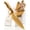 Gold Handle, Gold Blade & White Block, variant on Styled Settings 14-Piece Gold Knife Set with Block and Built-In Sharpener, Titanium-Coated Blades with Leaves Pattern, Black Block