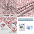 thumbnail image 4 of Red Botanical Blackout Curtains for Bedroom/Living Room, Thermal Insulated Kitchen Curtains, Watercolor Rustic Tree Abstract Grommet Darkening Window Treatment Drapes 27.5"x39"x2, 4 of 8