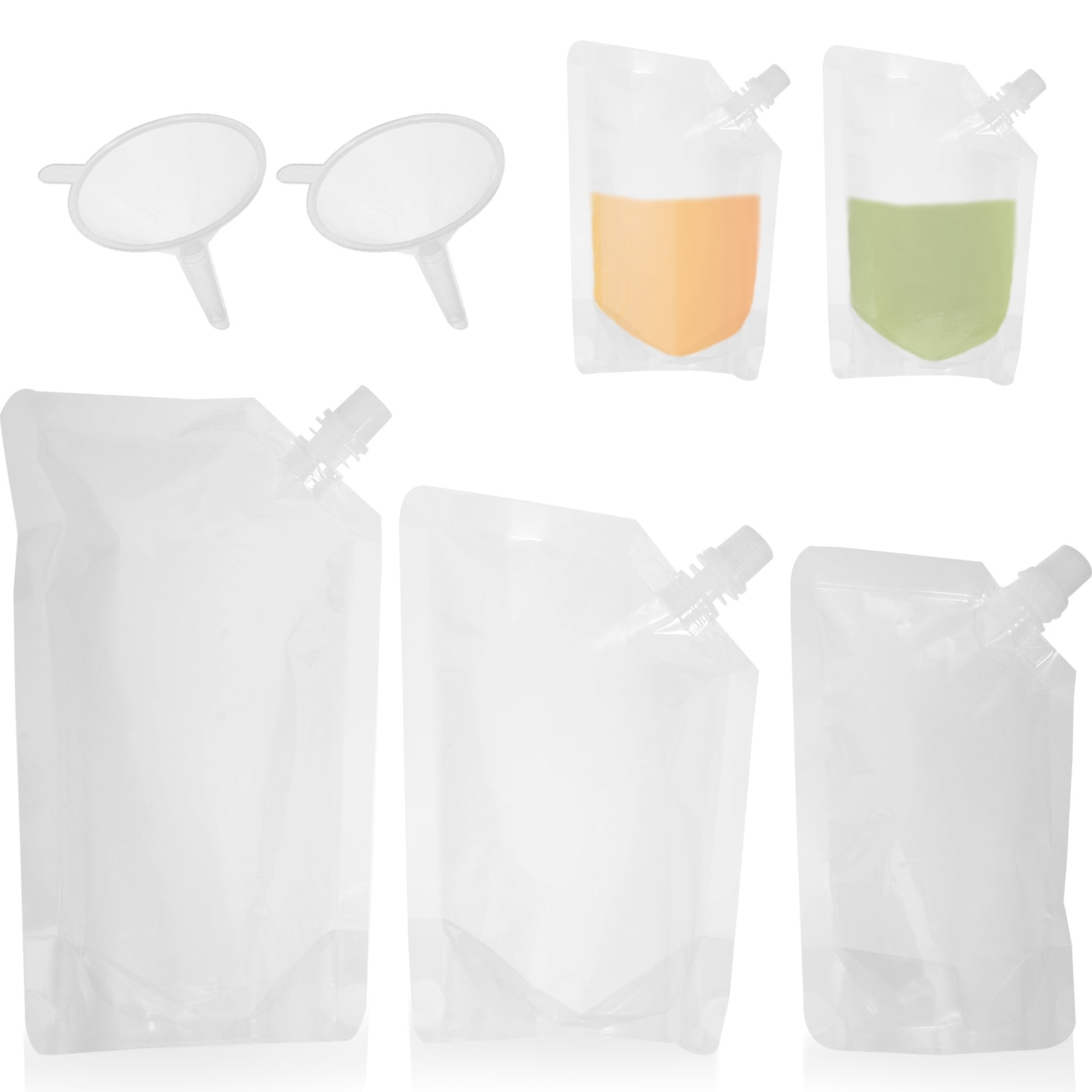 1 Set Plastic Beverage Bags Disposable Juice Bags Portable Juice Pouches Walmart