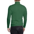 thumbnail image 2 of Arthur Black Men's Solid Hunter Green Pullover Cotton Blend Turtleneck Sweater, 2 of 3