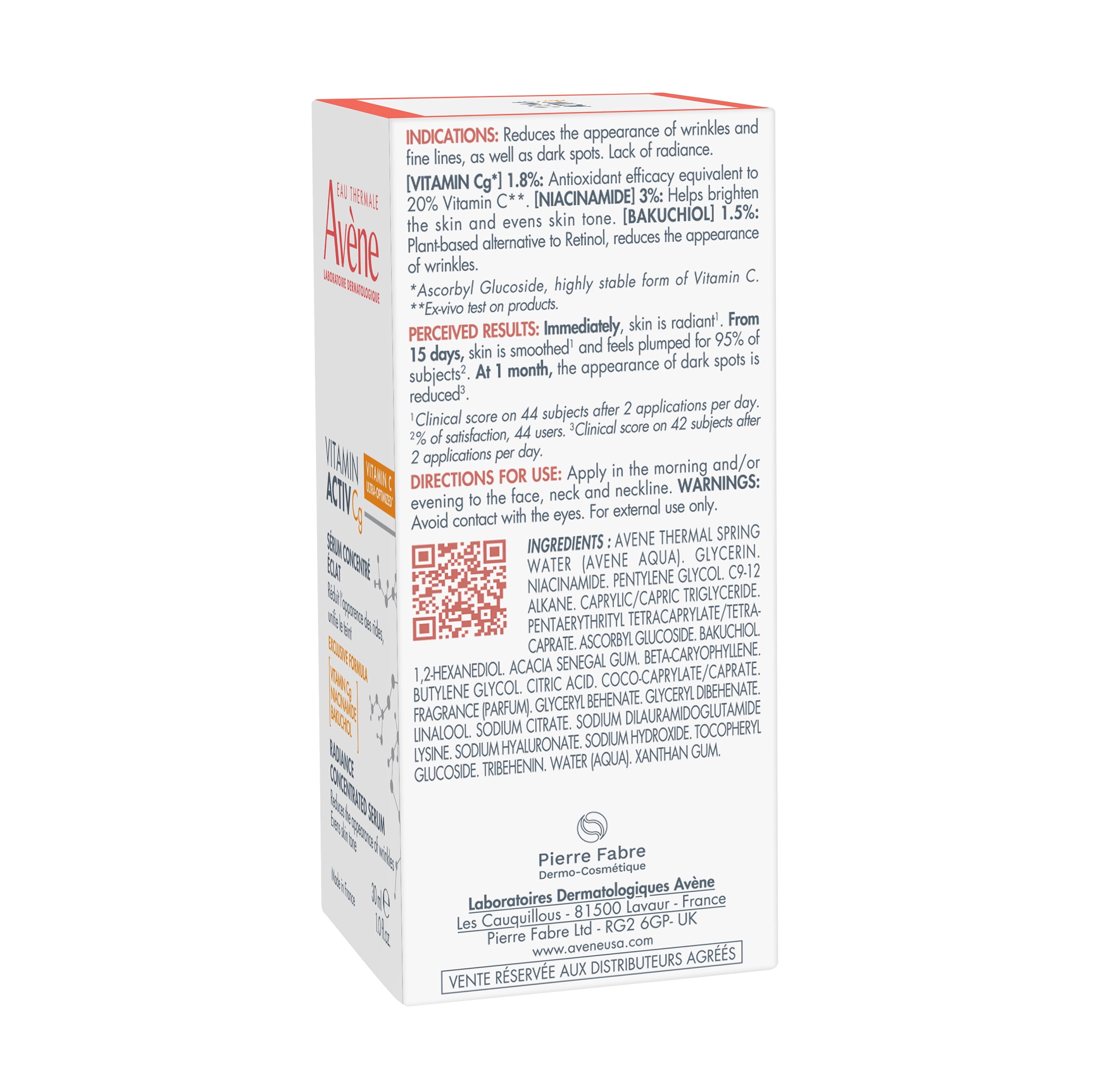 Avene Vitamin Activ Cg Radiance Concentrated Serum, 1 fl oz