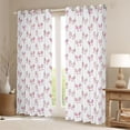 thumbnail image 2 of Homewish Kawaii Rabbit Black Out Curtains For Preppy Children,Cartoon Animal Curtains Pack of 2 (42x63 Each),Pink White Bedroom Curtains,Microfiber Bedroom Decor, 2 of 6