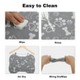 thumbnail image 6 of Unique Bargains Dog Food Mat Super-Absorbent Pet Feeding Mat Dog Mat for Food and Water Bone Shaped Dog Placemat Water Bowl Mat with Non-slip Backing Gray, 6 of 7