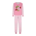 thumbnail image 2 of Onlypjs Greench Pink Matching Family Christmas Pajamas Set – Cute Striped Long Sleeve Holiday Sleepwear for Women, Men and Couples, 2 of 3