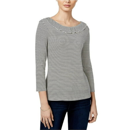 Cotton Stripe Ruffle Shirt - Maison Jules Striped Ruffled Long Sleeve Shirt Top