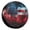 American Flag Smoky, variant on KAKALAD 70s Boho Te-Dye Rainbow Peace Symbol Spare Tire Cover Universal Vehicle Accessories Buckle Car Tools 15”in