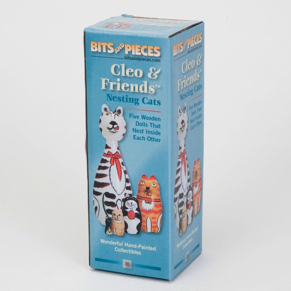 /"Cleo /& Friends Nesting Cats-Hand Painted Wooden Dolls... Bits and Pieces