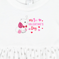 thumbnail image 4 of Inktastic My 1st Valentine's Day with Elephant Girls Baby Dress, 4 of 5