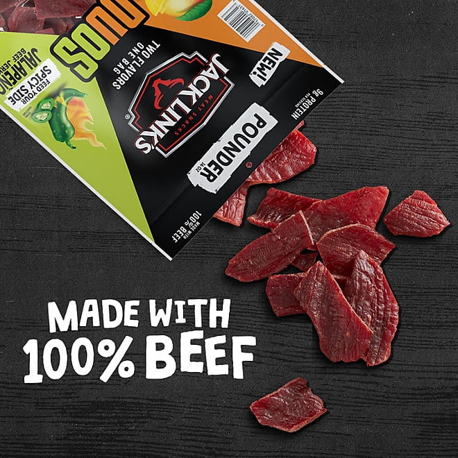 Jack Link's Duos Mango Flavored/Jalapeno Beef Jerky 16 oz