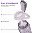 thumbnail image 2 of Half Gallon Water Bottle with Sleeve, 64OZ Motivational Water Bottle with Straw & Time Marker, BPA Free Leakproof Gym for Sport Workout, 2 of 10
