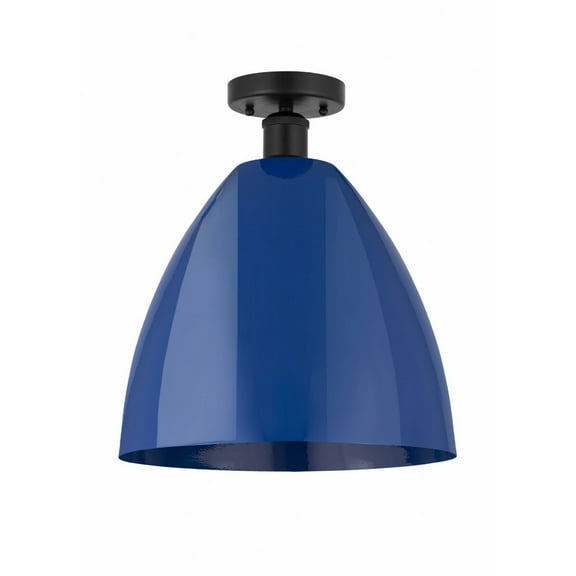 Innovations Lighting - Plymouth Dome - 1 Light Semi-Flush Mount In Industrial