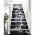 thumbnail image 1 of FLFK Valley Stream Stair Stickers - Set of 15, Peel and Stick Stair Riser Decals, 39.3"x7.08", 1 of 5