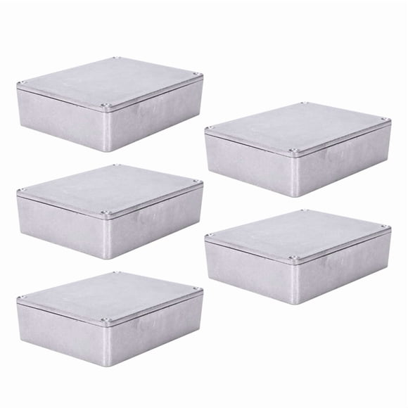 5 Pc Guitar Effects Pedal Aluminum Stomp Box Enclosure for DIY Guitar Pedal Kit 1590BB