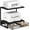 Black with Drawer, variant on Desktop Printer Stand with Storage, Printer Stand Shelf Desk Organzier for Home/Office, Multi-Purpose Printer Riser Under Desk Small Table for Printer Fax Machine Copier (Rustic Brown)