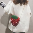 thumbnail image 5 of Mini bolso lindo fruta paja bolso cruzado tejido verano playa viaje bolso de hombro bolsa de teléfono monedero, 5 of 5