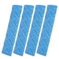thumbnail image 1 of Unique Bargains 4 Pcs Universal Plush Blue Car Shoulder Seatbelt Pad Covers, 1 of 7