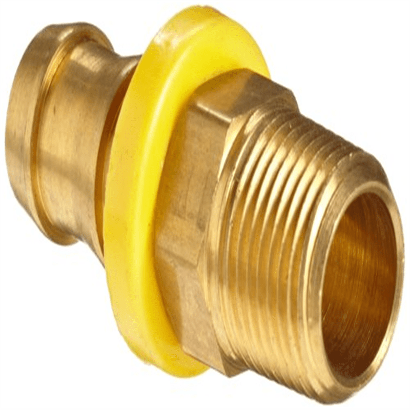 Anderson Metals Brass Push-On Hose Fitting Elbow 1/2 Barb x 1/2 Male Pipe