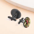 thumbnail image 6 of Mushroom Men's Stainless Steel Cufflink Set with Shirt Clip - Suitable for Formal Attire - Ideal for Special Occasions, 6 of 6