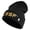 Black, variant on USSF Gold Letter Logo Embroidered 12 Inch Solid Knit Cuff Long Beanie Made in USA - Black OSFM
