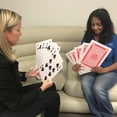 thumbnail image 2 of 8” X 11” Super Big Giant Playing Cards – Novelty Jumbo Cards for Kids, Teens or Seniors – Large Print – Poker Full Deck of Cards - Lowest Price on Amazon, 2 of 6