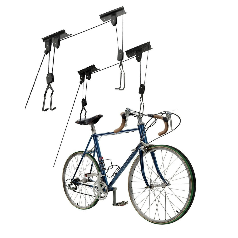 Great Working Tools Bike Hoists Set of 2, Hanging Ladder Lifts Garage