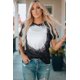 thumbnail image 1 of ABPHQTO Camiseta de Mujer Cuello Redondo Tie-dyed Negra Manga Corta, 1 of 5