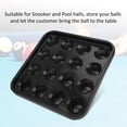 thumbnail image 3 of Billiards Pool Ball Tray, 16 Holes Standard Pool Snooker Billiard Balls Storage Holder Tray for Billiard Pool Table Black, 3 of 7