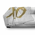 thumbnail image 3 of Xo Soft Flannel Fleece Blanket, Hugs and Kisses Valentine Days Inspired Background Vintage Style Celebration Image, Cozy Plush for Indoor and Outdoor Use, 50" x 60", Sand Brown White, by Ambesonne, 3 of 6