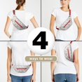 thumbnail image 6 of Fanny Pack White Christmas Deer and Gift Pattern Waist Pack Bag,Running Cross Bag,Waterproof Large Fanny Packs for Women Men for Travel Running Hiking Cycling, 6 of 6