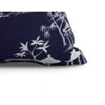 thumbnail image 2 of 26 x 26 inch, Chinapezka Floral Print Pillow, Navy Blue, 2 of 2