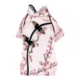 thumbnail image 3 of Blusa para perro con estampado floral, cheongsam estampado para mascotas, cheongsam para perro sin encogimiento, traje Tang sin mangas para cachorros, 3 of 5