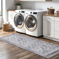 thumbnail image 4 of Kitchen Rugs Sets of 3 Non Slip Washable Kitchen Mats for Floor, Waterproof Abstract Kitchen Runner Rug, Floor Mat Carpet for Hallway, Laundry, Sink, Entryway, Bathroom, Grey, 4 of 5