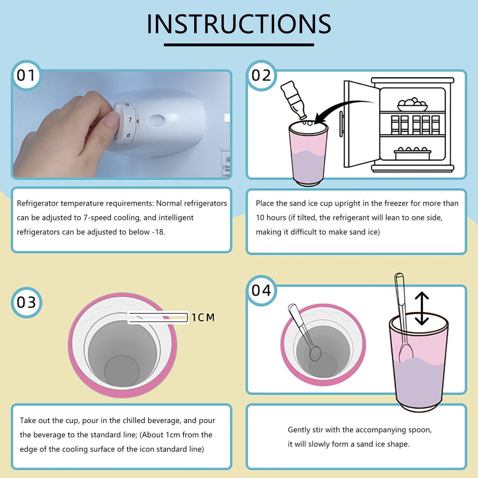 Fast Cooling Cup Refrigerated Cup Household Smoothie Cup Frozen Cup Mug for Cup Slush Maker Cup Slush Machine Slushy Machine Iced Tea Machines