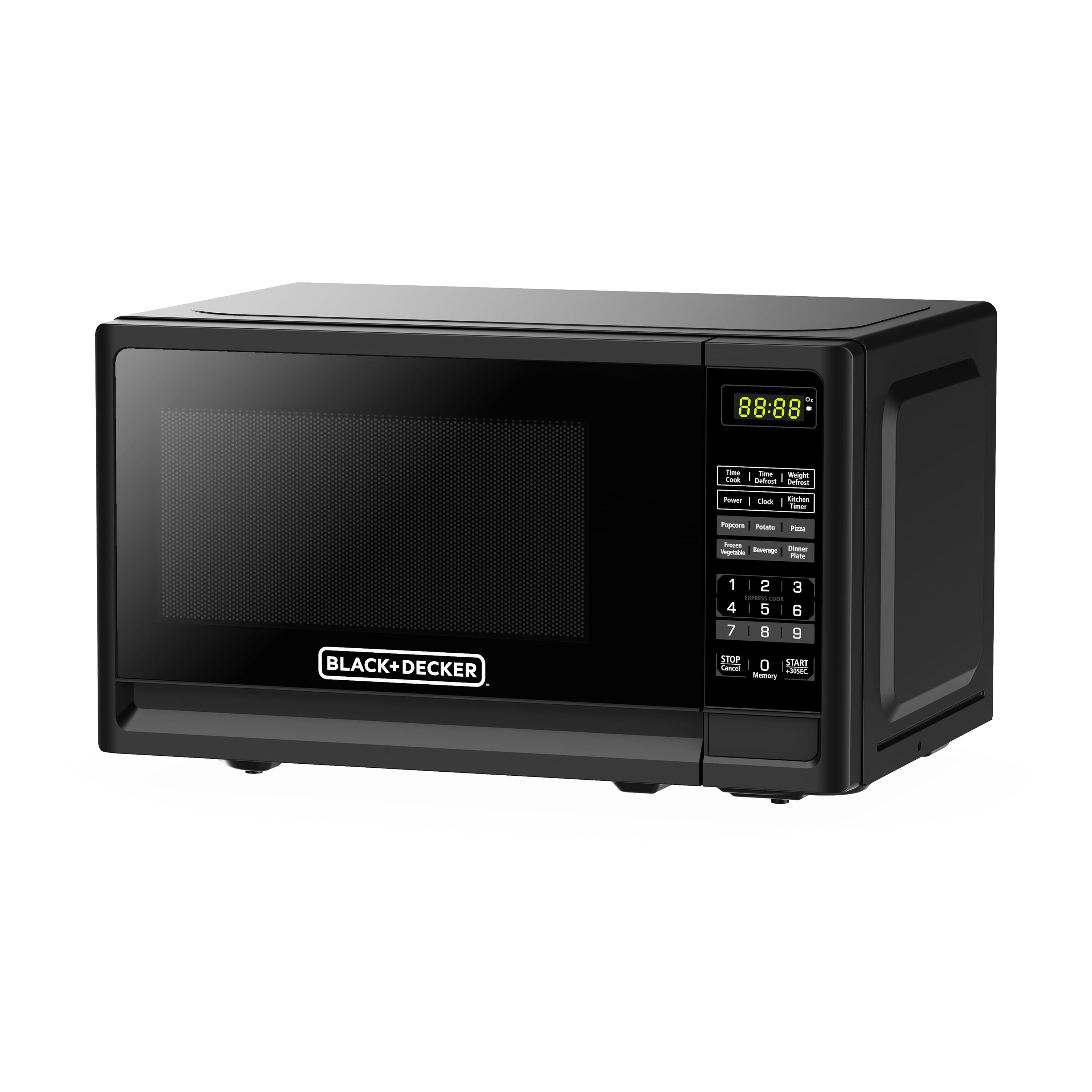 Countertop 0.7 Cu.ft Digital Kitchen Microwave Oven RV Dorm Mini Small Led  Black