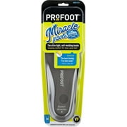 PROFOOT Original Miracle Insole, Men's 8-13, 1 Pair, Memory Foam Insoles for All-Day Comfort, Arch Support, Heel Stabilization and Shock Absorbing Shoe Inserts