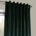 thumbnail image 4 of HPD Half Price Drapes Forestry Green Heritage Plush Velvet Room Darkening Curtains for Bedroom & Living Room Curtains (1 Panel), Window Curtains 96 inches long, Rod Pocket Curtains,50W X 96L, 4 of 6