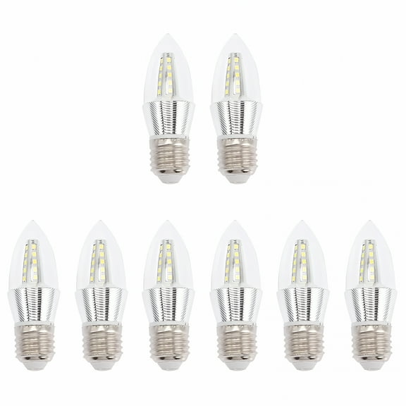 HIBIBUD Light Bulb 8 Pcs Candle Bulbs Candelabra Smart Chandeliers Decorative Ceiling Fan Lights
